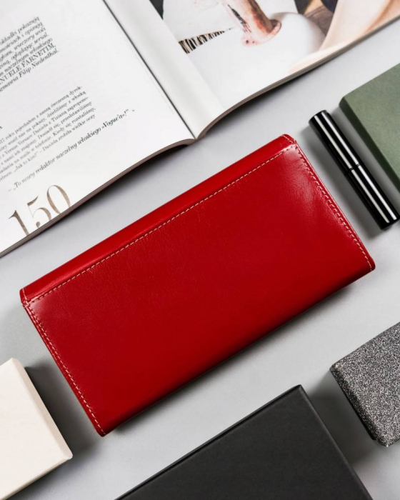 Portofel dama din piele naturala Cavaldi PTR-RD-23-GCL-1037 RE-MU [4]