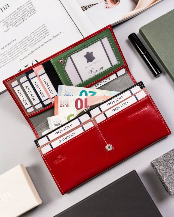 Portofel dama din piele naturala Cavaldi PTR-RD-23-GCL-1037 RE-MU [10]