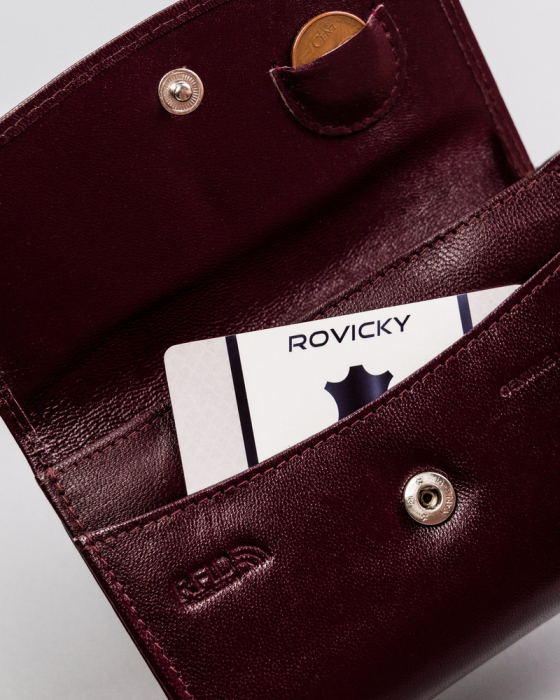 Portofel dama din piele naturala Rovicky PTR-R-RD-40-GCL [12]