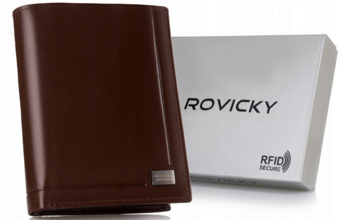 Portofel barbati din piele naturala Rovicky PTR-PC-105-BAR-9649 BR [11]