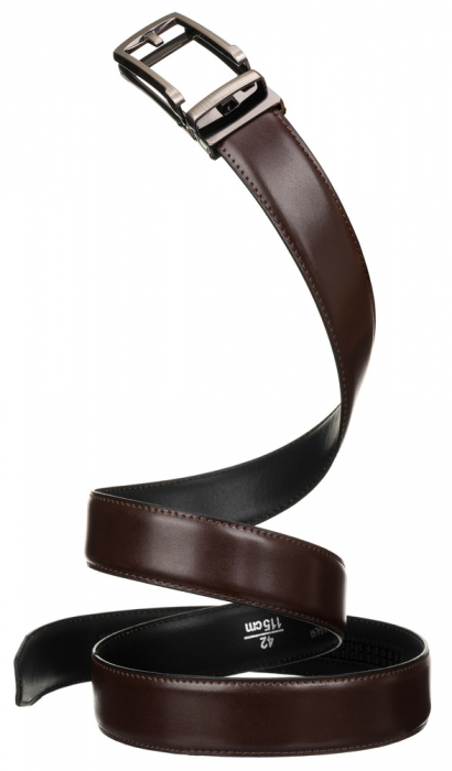 Curea barbati din piele naturala Peterson PTR-PTN AB35-125-01 BRO [7]
