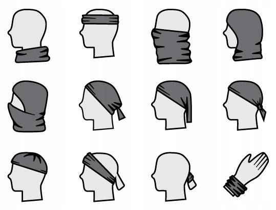 Eșarfă pentru gat, eșarfă din material cu imprimeu integral - Rovicky [2]