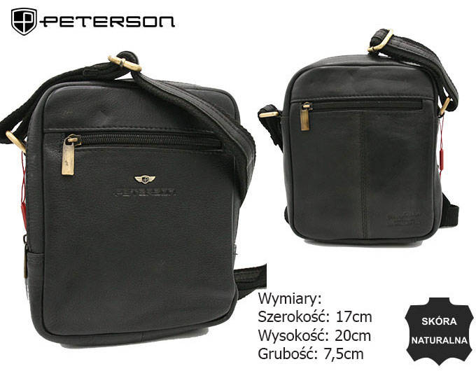 Geanta barbati de umar din piele naturala Peterson PTR-PTN-374-NDM-2692 [10]