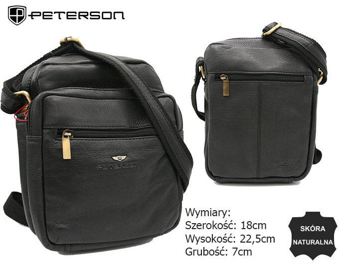 Geanta barbati de umar din piele naturala Peterson PTR-PTN-376-NDM-2715 [6]