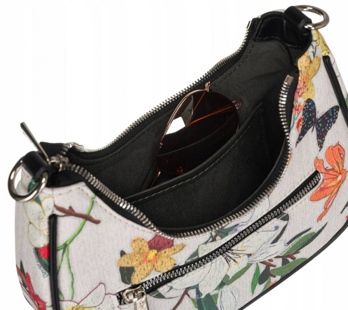 Geantă de damă din piele ecologică cu flori - David Jones PTR-6940-2 [6]