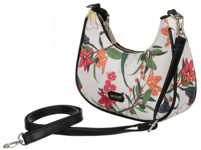 Geantă de damă din piele ecologică cu flori - David Jones PTR-6940-2 [4]