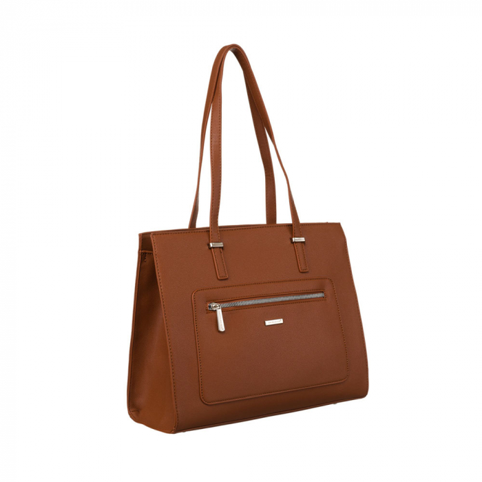 Geanta de mana mare de dama din piele ecologica - David Jones PTR-CH21081 COG [1]