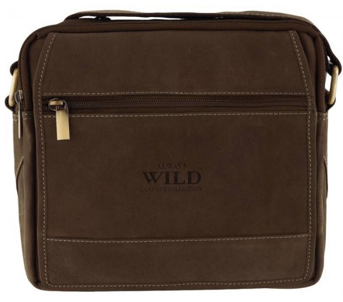 Geanta de umar pentru barbati din piele naturala Always Wild PTR-251L-MH-3237 [2]