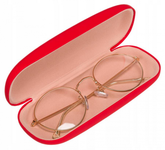Husa clasica pentru ochelari din piele ecologica - Cavaldi PTR-R-1401-RED-2 [2]