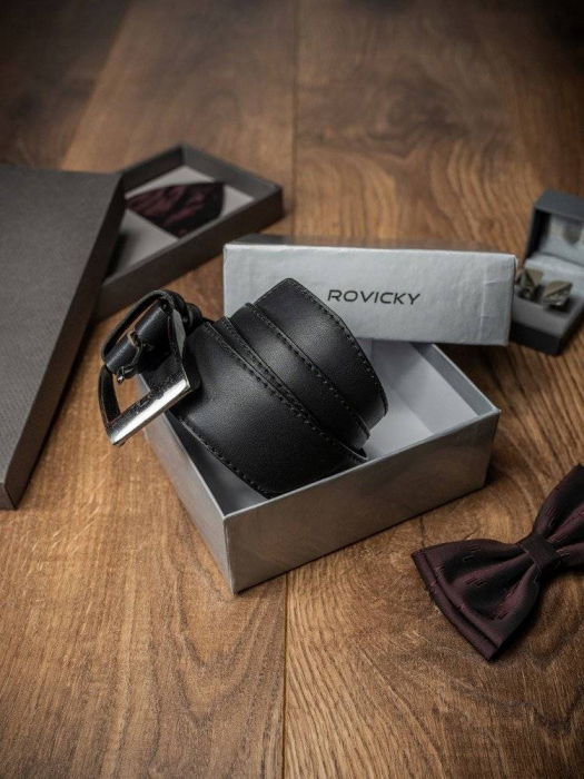 Curea barbati din piele naturala Rovicky PTR-BOM-01-TX [4]