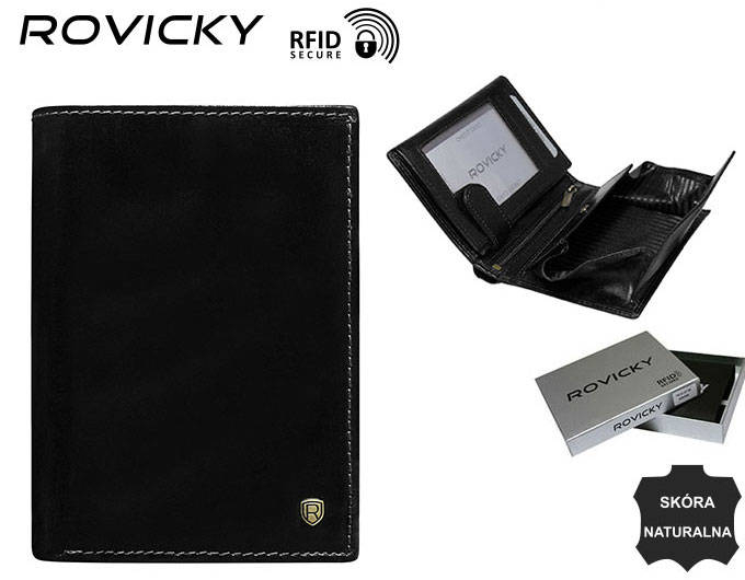 Portofel barbati din piele naturala Rovicky PTR-N62-RVT [16]