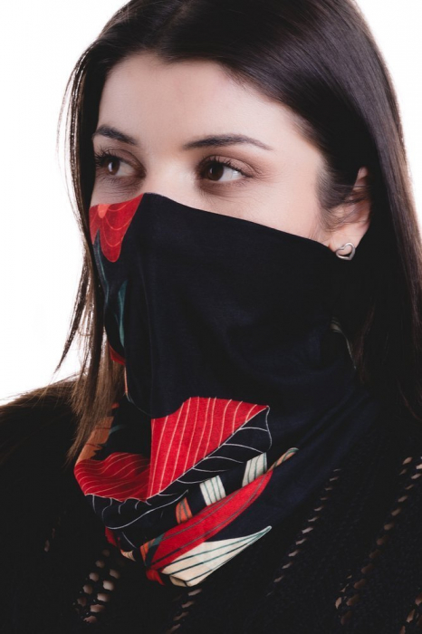 Esarfa dama cu imprimeu floral, Rovicky PTR-BBTJ-001 KOMIN 09 [3]
