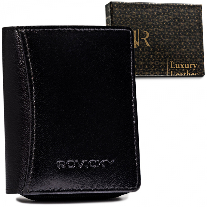 Portofel dama din piele naturala Rovicky PTR-R-RD-34-GCL [1]