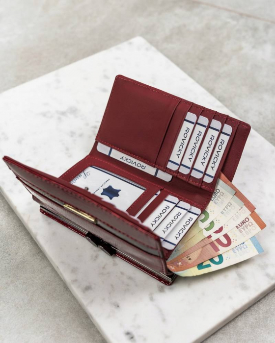 Portofel dama din piele naturala Cavaldi H23-2-SH9-6086 RE [8]