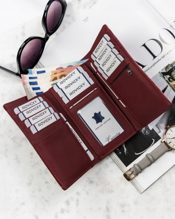 Portofel dama din piele naturala Cavaldi H23-2-SH9-6086 RE [6]