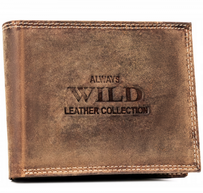 Portofel barbati din piele naturala Always Wild PTR-N992-CHM-BL COGNAC [1]