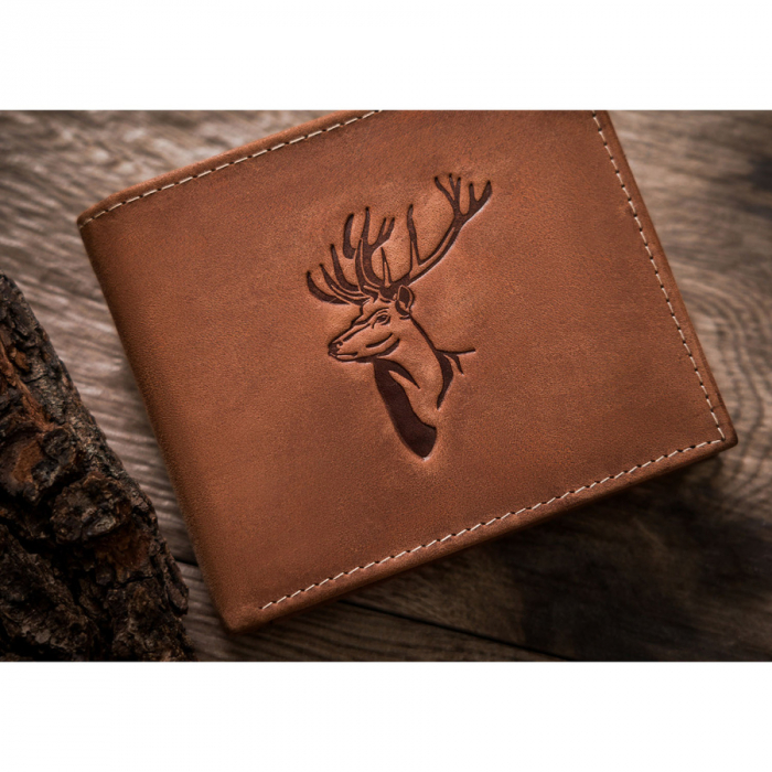 Portofel barbati din piele naturala Always Wild N992-CHM-DEER-BL COG [3]