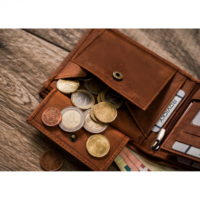 Portofel barbati din piele naturala Always Wild N992-CHM-DEER-BL COG [12]