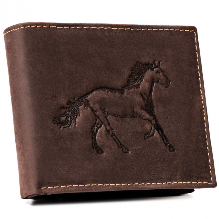 Portofel barbati din piele naturala RFID ALWAYS WILD PTR-N992-CHM-HORSE-BL BR [1]