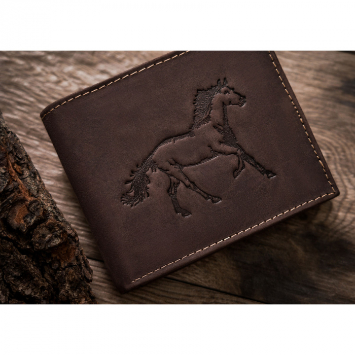 Portofel barbati din piele naturala RFID ALWAYS WILD PTR-N992-CHM-HORSE-BL BR [3]