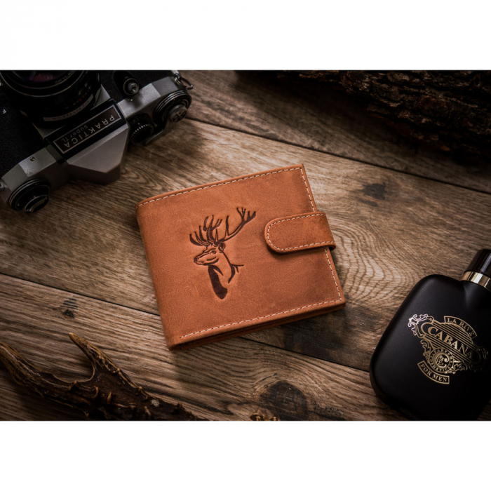 Portofel barbati din piele naturala RFID ALWAYS WILD PTR-N992L-CHM-DEER-BL CO [2]