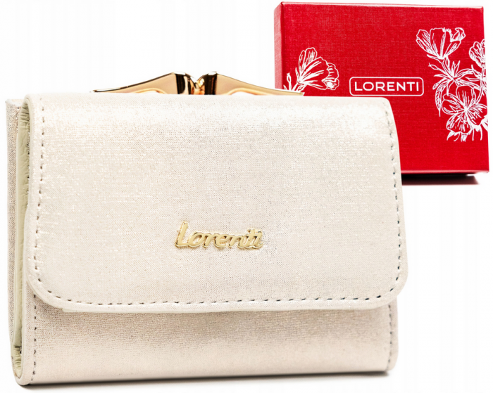 Portofel dama din piele naturala Lorenti PTR-55287-BRS-4737 GOLD [1]