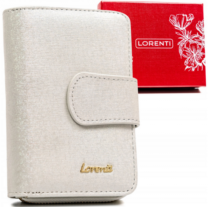 Portofel dama din piele naturala Lorenti PTR-76115-BRS-4706 SIL [1]