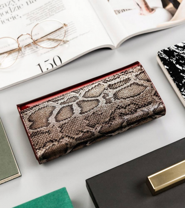 Portofel dama din piele naturala Peterson PTN BS-490 SN/RE [4]