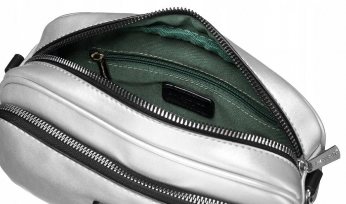 Geantă de damă din piele ecologică cu o curea largă - David Jones PTR-6513-1A SI [7]
