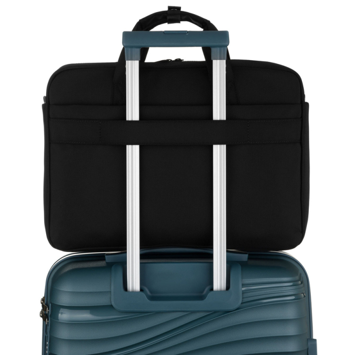 Geantă de laptop pentru bărbați, confecționată din cordura neagră rezistentă, cu fermoar - Peterson PTR-PTN-73226-2218 BLACK [4]