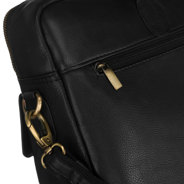 Geantă de laptop pentru bărbați, din piele naturală, de culoare neagră - Peterson PTR-PTN LAP-15601-NDM [13]