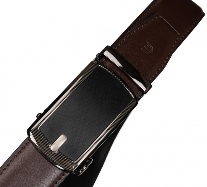 Curea barbati din piele naturala Peterson PTR-PTN AB35 BRO [6]