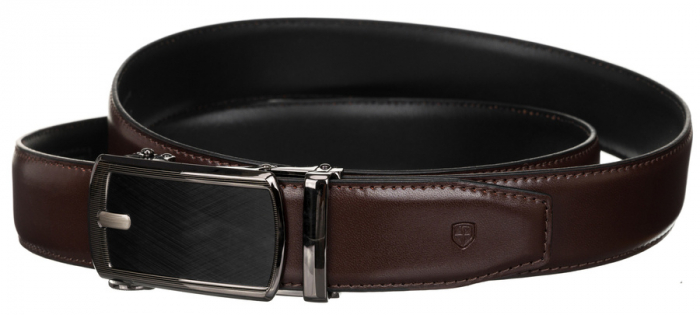 Curea barbati din piele naturala Peterson PTR-PTN AB35 BRO [4]