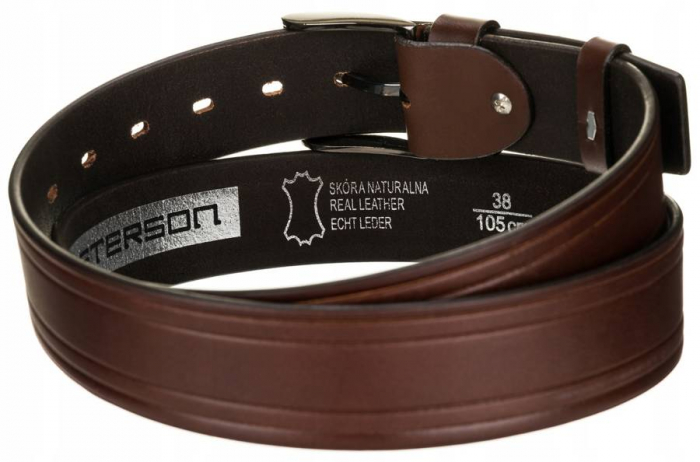 Curea barbati din piele naturala Peterson PTR-PTN PRS-05-G-115-BR [8]