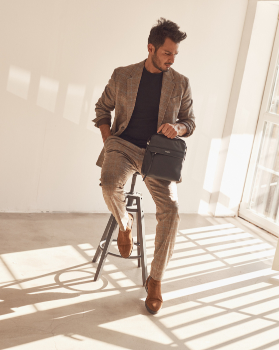 Miejska torba męska z kieszeniami — David Jones [9]