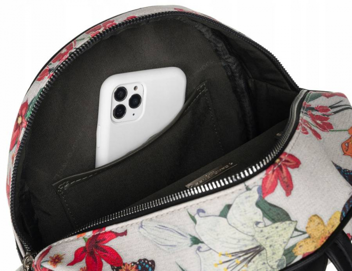 Rucsac urban de dama cu model floral - David Jones PTR-6940-4 [5]