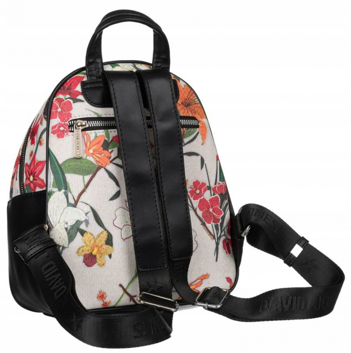 Rucsac urban de dama cu model floral - David Jones PTR-6940-4 [3]