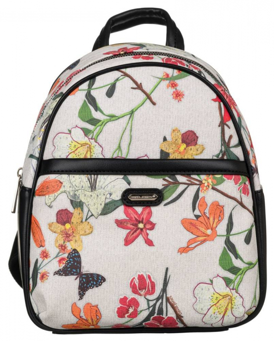Rucsac urban de dama cu model floral - David Jones PTR-6940-4 [2]