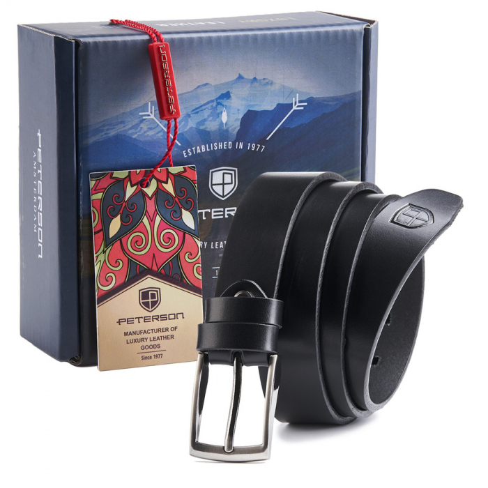 Curea barbati din piele naturala Peterson PTR-PTN SSK-6-120 CZ [1]