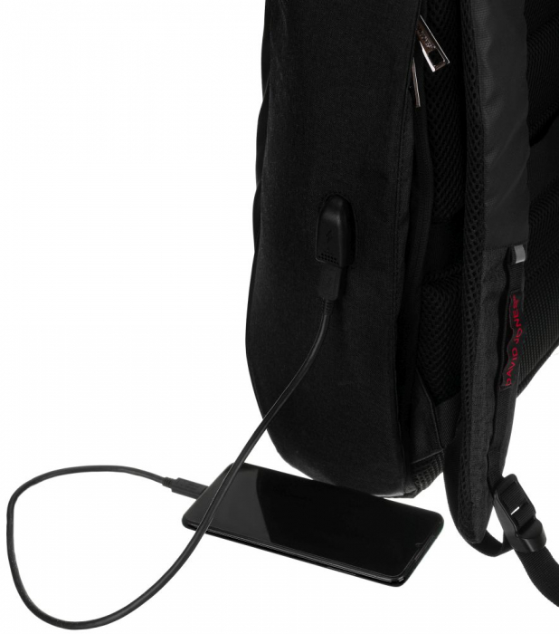 Rucsac modern cu compartiment pentru laptop si port USB - David Jones PTR-PC-033 [13]