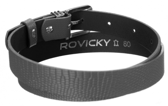 Oryginalny, skórzany pasek damski, wzór skóry węża — Rovicky [3]
