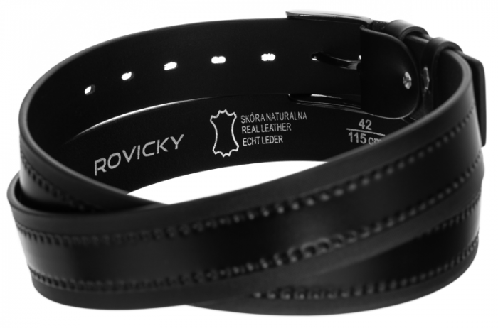 Curea barbati din piele naturala Rovicky PTR-PRS-06-G BR [2]