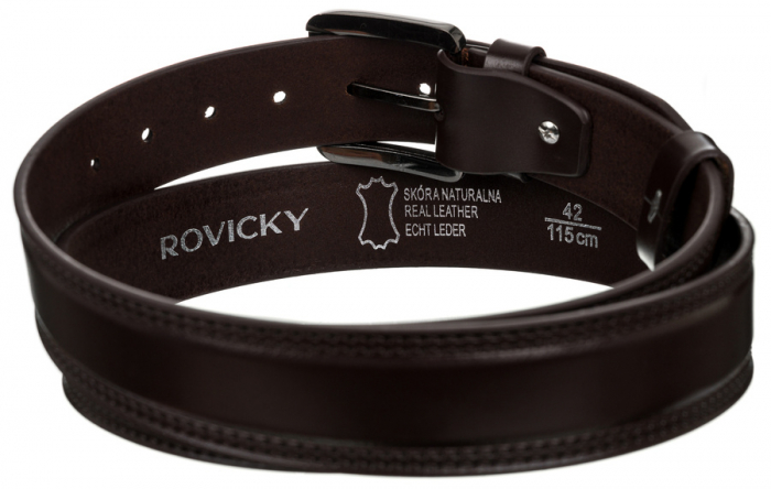 Curea barbati din piele naturala Rovicky PTR-RPM-32-115-PUM BRO [13]