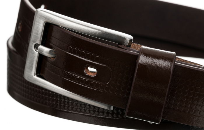 Curea barbati din piele naturala Rovicky PTR-PLW-R-14 115 BRO [4]