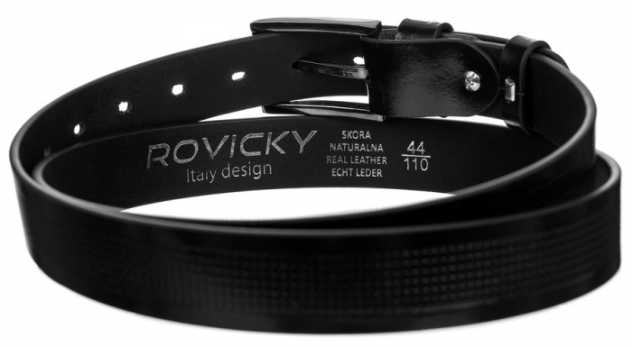 Curea barbati din piele naturala Rovicky PTR-PLW-R-14 115 BL [3]
