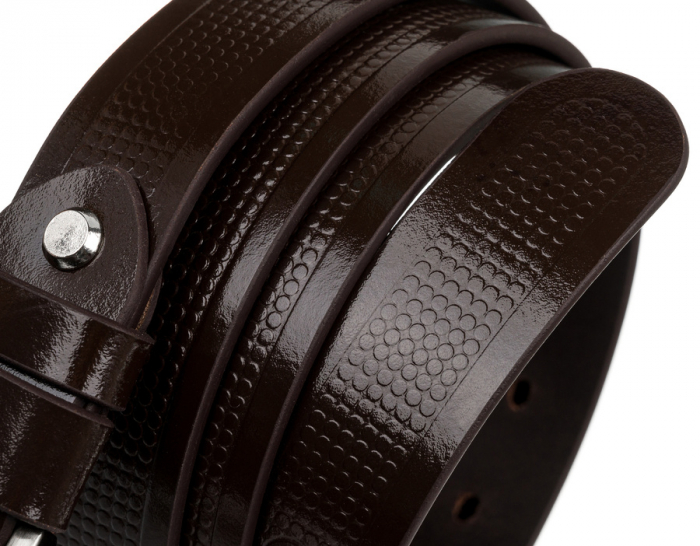 Curea barbati din piele naturala Rovicky PTR-PLW-R-14 115 BRO [5]