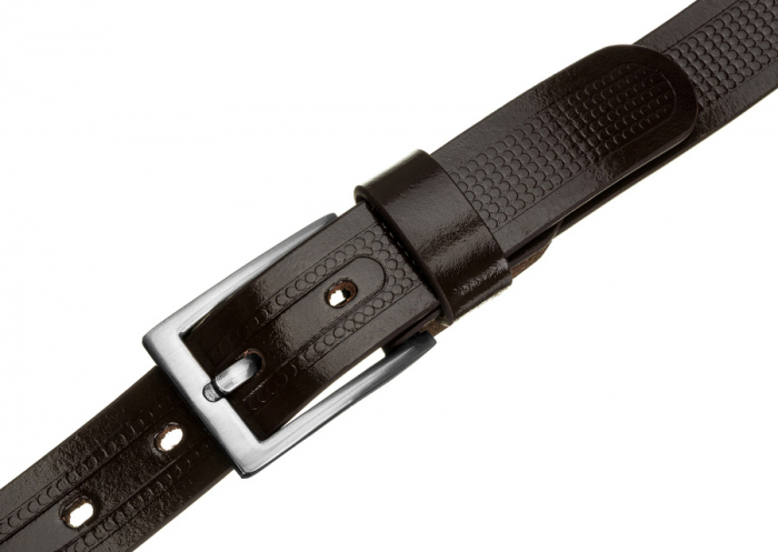 Curea barbati din piele naturala Rovicky PTR-PLW-R-14 115 BRO [6]