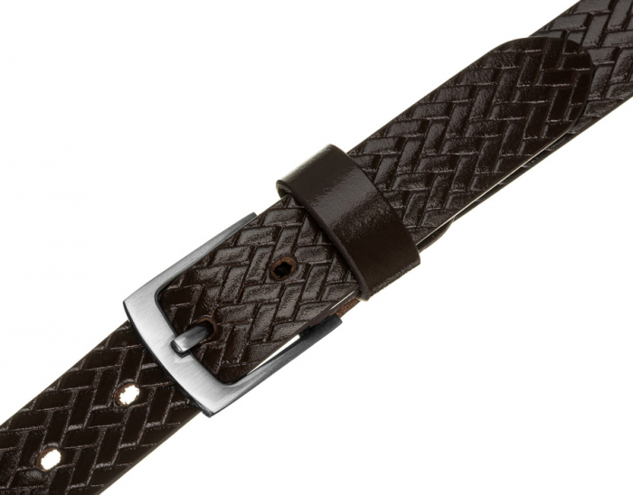 Curea barbati din piele naturala Rovicky PTR-PLW-R-15 115 BRO [6]