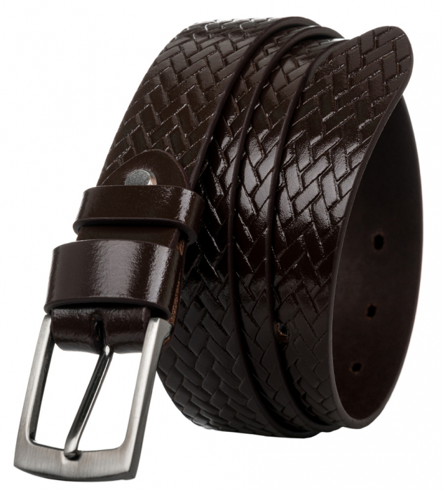 Curea barbati din piele naturala Rovicky PTR-PLW-R-15 115 BRO [1]