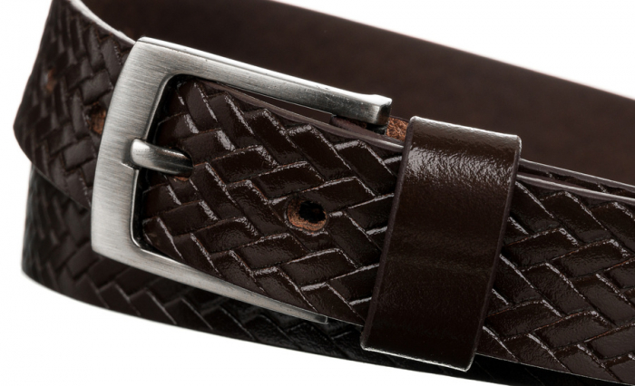 Curea barbati din piele naturala Rovicky PTR-PLW-R-15 115 BRO [4]